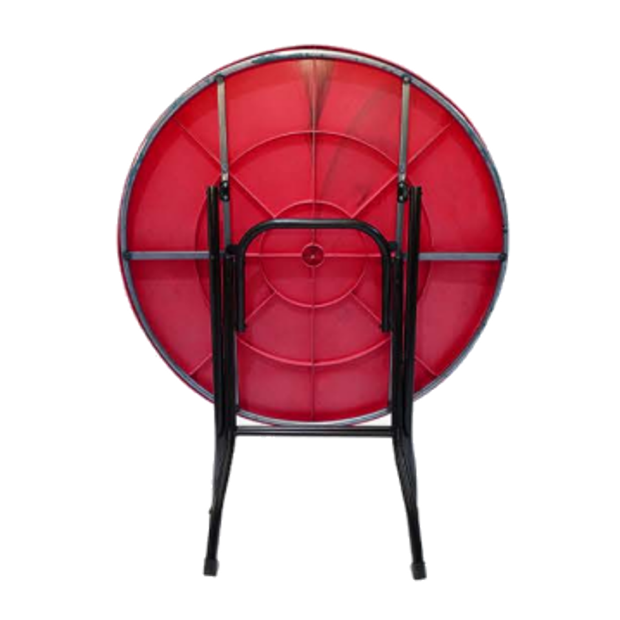 3' Round Table Folded Back