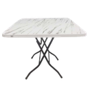 3' Square Table Opened